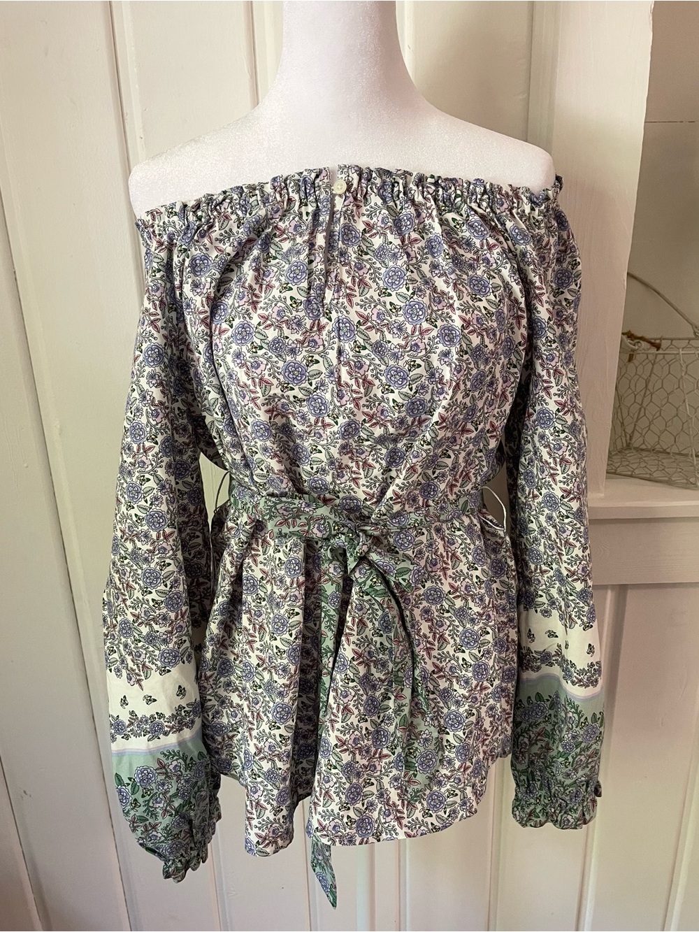 Loft Floral Peasant Blouse